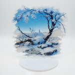 ドール撮影用背景アクリルスタンド 雪