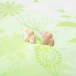 ゾウさんピアス+100円でパールキャッチ♪