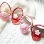 ＼kids人気1／キッズいちごヘアゴム 【red】 いちごヘアゴム キッズヘアゴム ミニヘアゴム キッズアクセ 幼稚園 保育園