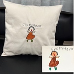 お絵描き　クッションカバー　オリジナル　こどもの絵　絵　セミオーダー　孫　プレゼント　父の日