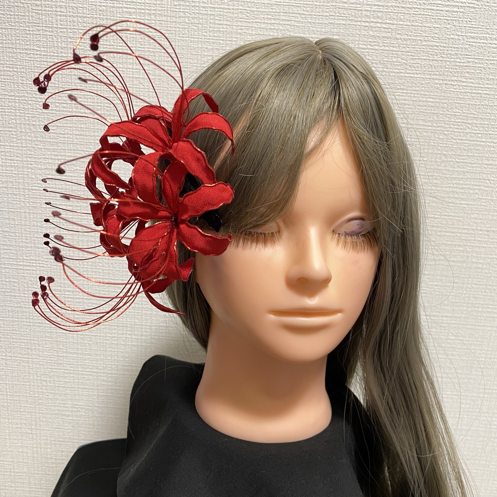 【SALE】彼岸花　ヘアアクセ　コスプレ　七五三　　成人式など 610dnKO4K8L._UF894,1000_QL80_.jpg