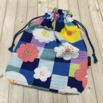 ＊数量限定＊【ぽこぽこフラワー】巾着ポーチ