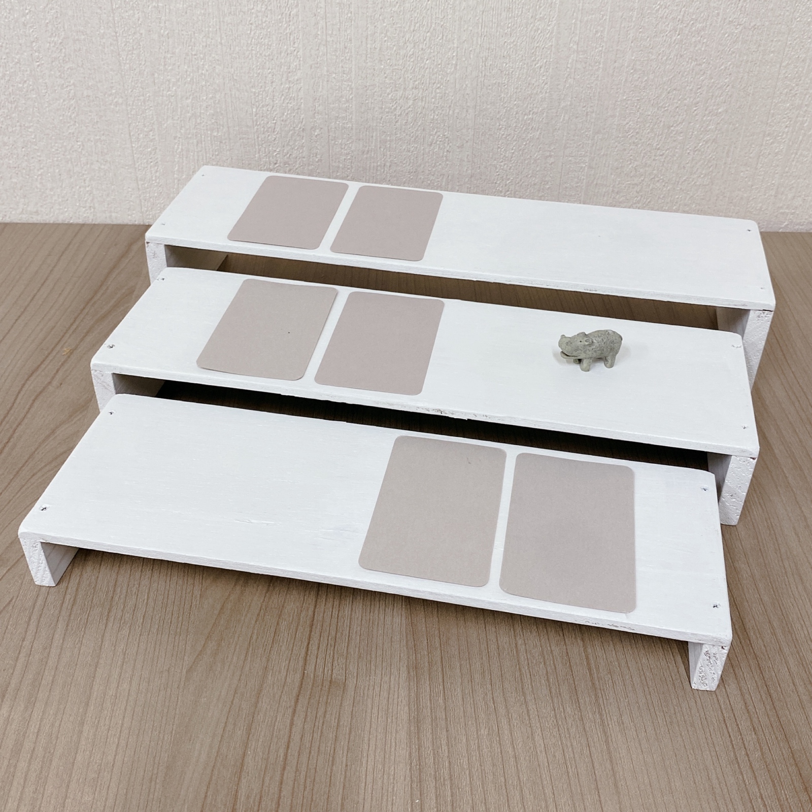 ♡ひ　トランク型什器　ディスプレイ台　２点　イベント什器　アクセサリー什器 アクセサリー什器 イベント用什器 トランク型什器 什器 - メルカリ