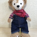 【ダッフィーオリジナル衣装】カントリー風ネイビーのオーバーオール