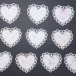 ハートレース　ダイカット　10枚