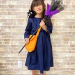  魔女っ子ワンピース 120cm・130cm ハロウィン コスプレ 仮装 