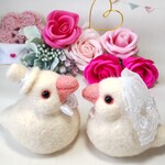 白文鳥 ウェルカムドール ｜結婚祝い 羊毛フェルト ウェディングドール ブライダル ギフト