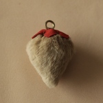 毛皮いちごのチャーム　＊レッド＊