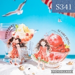 S341★summer business★PET素材シール6種類セット