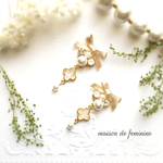 再販5♡秋にヴァングリーフ&アーペル風イヤリング,ピアス