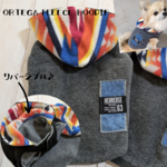 犬服 アウター【オルテガ フリース フーディー】