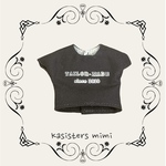 【送料無料】ロゴTシャツ（スミクロ）【ブライス】【リカちゃん】【ブライスアウトフィット】【リカちゃん服】