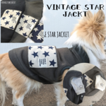 犬服 アウター【ビンテージ スター ジャケット  】