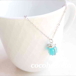 再販♡ティファニーブルーボックスみたいなネックレス    シルバーカラー