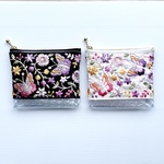 と〜んちゃん様リクエスト品❣️インド刺繍リボン🎀のクリアミニポーチ