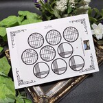 「和風窓 B 中」レジン封入シート