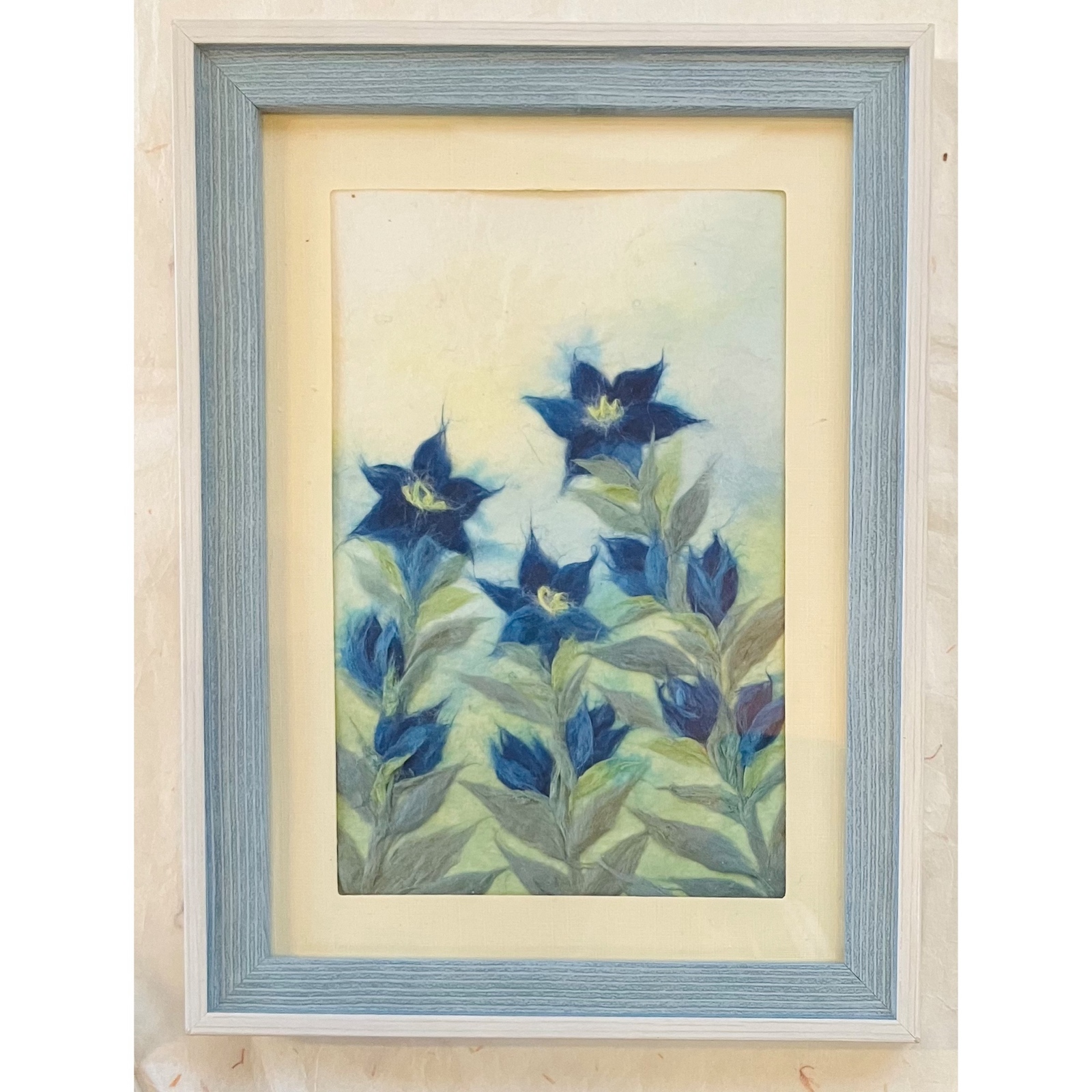 和紙ちぎり絵『枝垂れ桜』F6サイズ原画