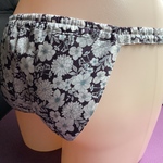 綿ローン使用【線描き花柄】浅ばき、深ばき、S〜3Lサイズ、ふんどしパンツ  フンパン フンテイ  リンパよけショーツ 下着 普段ばき  mameパンティ