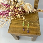 オパール ペリドットピアス イヤリング サージカルステンレス ペアシェイプ ドロップ 雫