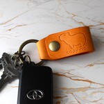 カピバラ レザーキーリング　オレンジ