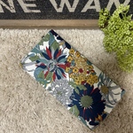  《受注後製作致します》♡リバティ アンジェリカガーラ ネイビー♡スマート長財布