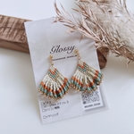 ひらひらfringe ピアス/イヤリング