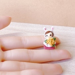 ミニチュア　金木犀と女の子　　ハンドメイド