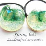 beautiful green   ヘアゴム　ゴールド