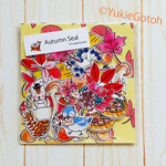 秋の紅葉シール