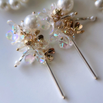 2pcs)3554)ビーズタッセル)#3y