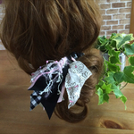 裂き布クルーラーヘアゴム