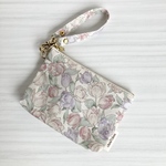 スマートキーも一緒に入れられる！ポーチ型キーケース(マリエッタ チューリップ柄 ピンク)