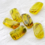 2粒 17mmチョコバナナ チェコガラスビーズ gy-536