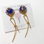 【 販売ランキング2位 】リボン　ブルー　青　矢車草　押し花　星　プレゼント　レジン　記念日　ホワイトデー　母の日　クリスマス
