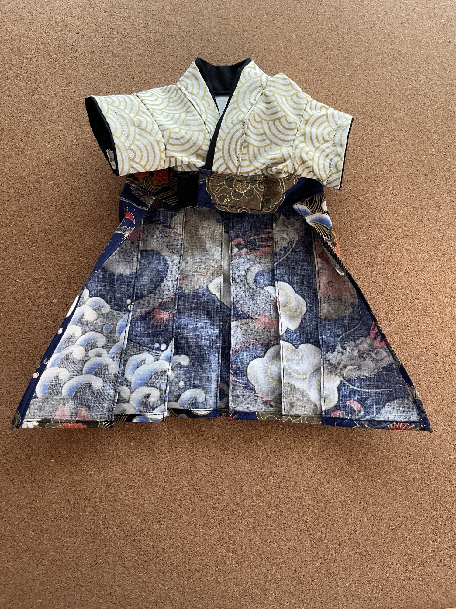 わんちゃんの男の子袴 龍柄ブルー - Bring_Bring_Kan | minne byGMO