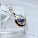 Deep sphere antique ﾛｹｯﾄﾍﾟﾝﾀﾞﾝﾄ(ゴールド×パープル)