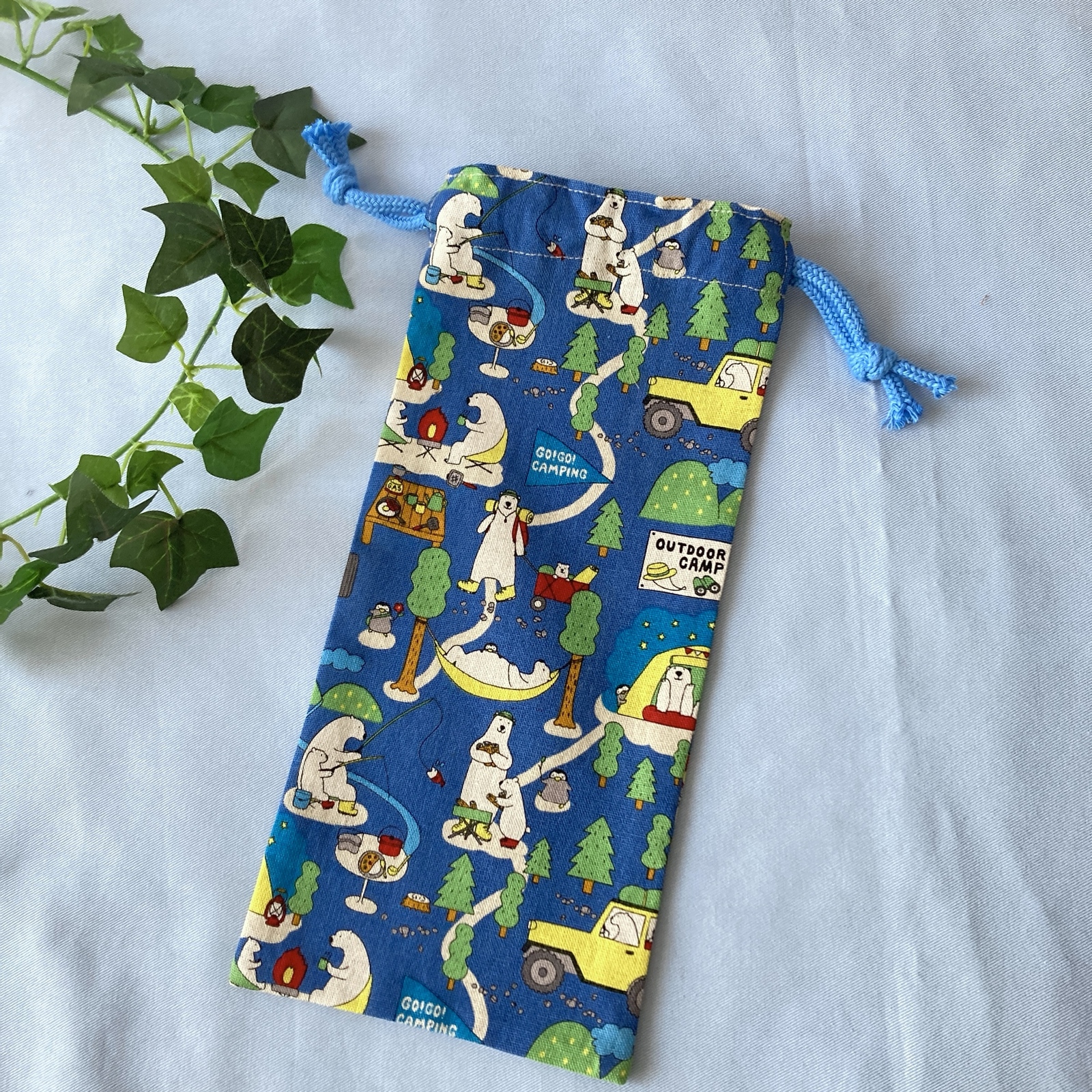 専用✳︎SALE✳︎ラスト✳︎ハンドメイド✳︎クマ柄　巾着　コップ袋 3f180ff54c50d936addc2ed8a89af5