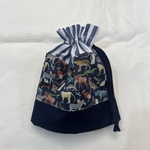 大きく開くコップ袋◆キューウィ２◆リバティ 男の子 動物柄