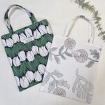 ミニトートバッグ：花柄プリント