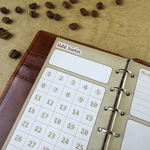 【品番：M6-35】ミニ6サイズ / ハビットトラッカー[Brown]