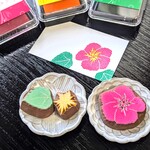消しゴムはんこ　ハイビスカスセット
