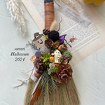 ハロウィンリース♪　HAPPYほうきリース　ハロウィンスワッグ　7