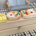 【陶器】ミニチュア　弁当セット