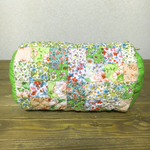 【KaKo様ご予約品】パッチワークポーチ☆お花畑のおしゃれ円筒型ポーチ