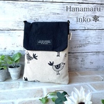 スマホショルダーポーチ　『ブラックバード』