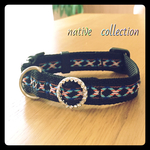【20mm】 洗える首輪☆キラキラパーツ付き  ＝black＝