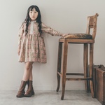 Girls 長袖ワンピース“My  antique“ ウィリアムモリス/ピンパーネル/お揃い