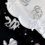 蛇 1個 ヘビ メタルチャーム ブレスレッド アクセサリーパーツ アンティーク ハンドメイド 手芸材料