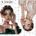 NO1206　 オリジナルステッカー　5月・6月誕生石