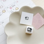 【手帳アニマルはんこ】牛　うし　ウシ　スケジュール帳はんこ　ミニサイズ